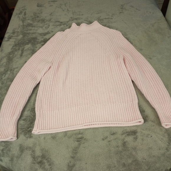 J. Crew Women's Pink Cowl Neck Sweater with Ribbed Knit Size XS - Picture 1 of 16